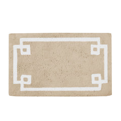 Cotton Tufted Bath Rug 24x40" - Taupe Cotton