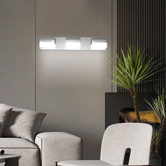 Bathroom Vanity Lighting 3-Light LED Vanity Lights Over Mirror Bath Wall Lighting - Chrome