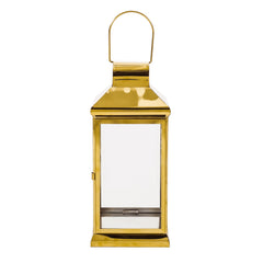 Elegant Stainless Steel Lantern Gold 16"H