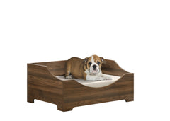 Comfy Pet Bed with Cushion - Brown
