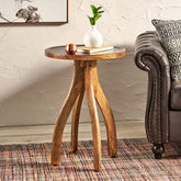 Boho End Table - Mango Wood