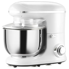 Stand Mixer with 6+1P Speed, 600W Tilt Head, Beater for Baking Bread, Cakes and Cookies, Silver