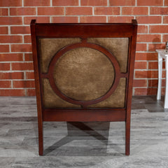 Leather Accent Chair - Brown