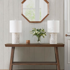 Floral Resin Table Lamp
