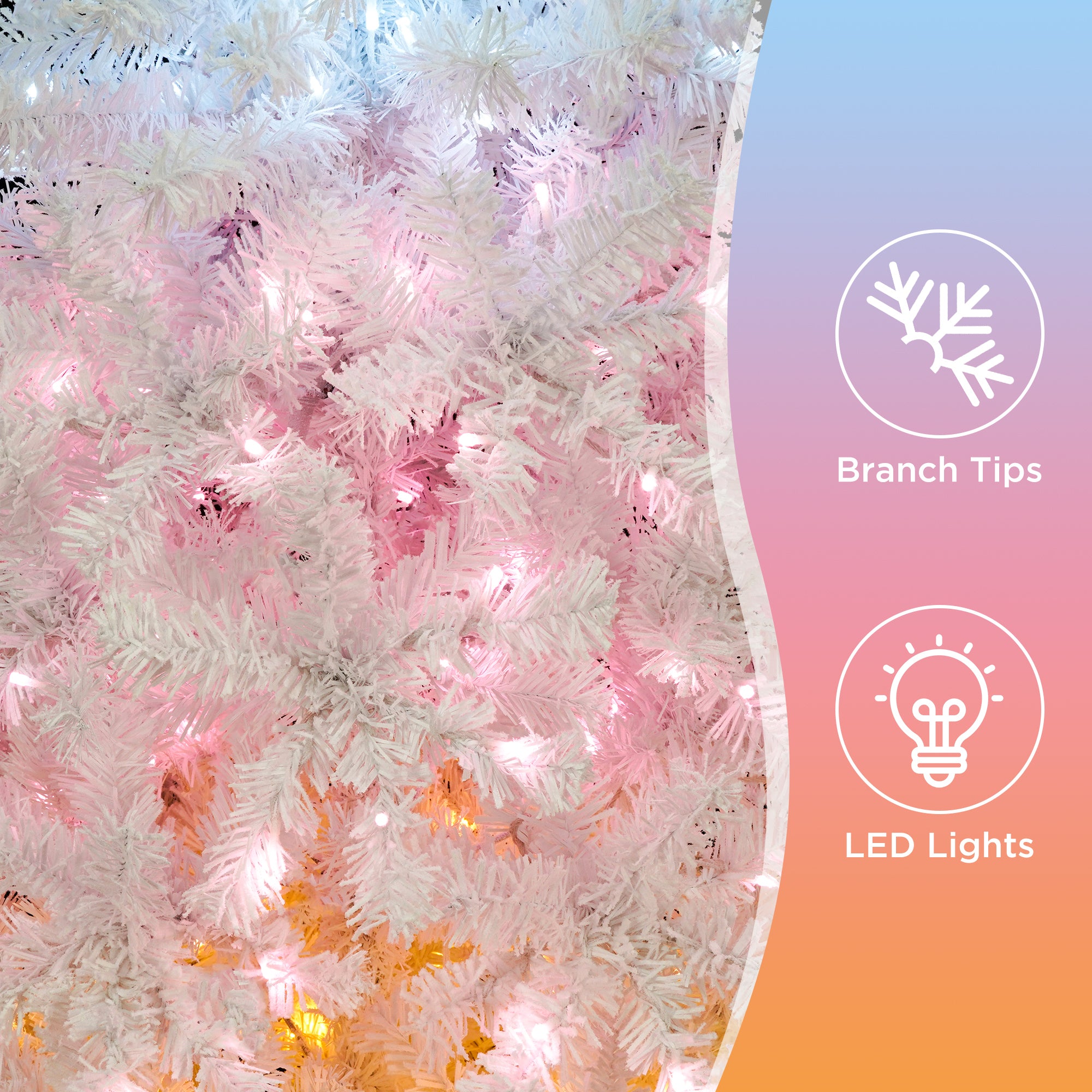6ft Artificial Christmas Tree with 300 LED Lights and 600 Bendable Branches,Christmas Tree Holiday Decoration, Decorated Tree with Tri-Color LED Lights