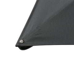 10ft Offset Patio Umbrella, Hanging Cantilever Umbrella, Square Shape, Aluminum Cross Base, Tilt, 360-Degree Rotation - Gray