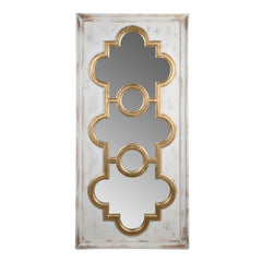 Classically Inspired Henley Decorative Mirror, French Country Style Wall Decor 58"x28" in