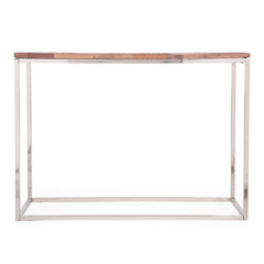 Natural Wood Color Handcrafted Console