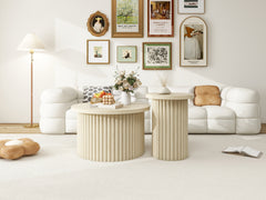 Modern Coffee Table Set of 2 - Natural