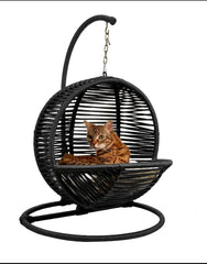 Hazelnut Cat Rocking Chair, Black