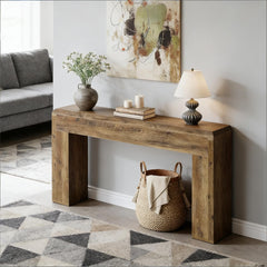 Wooden Entryway Table,Rustic Console Table,Sofa Table