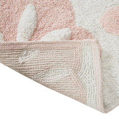Medallion Cotton Tufted Bath Rug - Pink