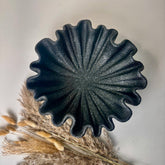 Modern Flower Bowl Shape Tray 12x12x3“ - Black