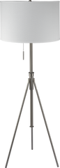 72"H Adjustable Tripod Floor w/ KD Shade - Brushed Nickel