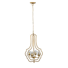 Valerio Nested Chandelier 4-Light Metal Chandelier - Gold