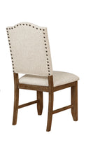 Relaxed Vintage Style - Warm Brown and Beige Finish (Set of 2)