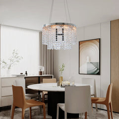 Modern Crystal Chandelier Round Crystal Lamp Luxury Home Decor Light Fixture