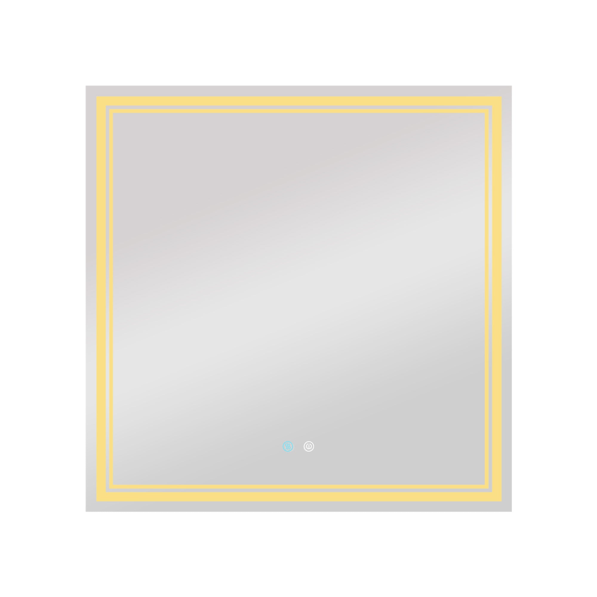 LED Mirror for Bathroom, Adjustable 3 Color, Dimmable Vanity Mirror with Lights, Anti-Fog, Touch Control Wall Mounted Bathroom Mirror 36 x 36 Vertical