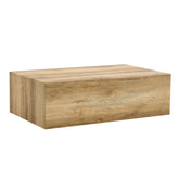 Modern Coffee Table with Smooth Light Wood Texture Patterns, MDF Material, 39.3x23.6x12 inches