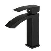 Bathroom Faucet Brushed Black Modern Single Handle Vanity