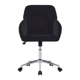 TY Adjustable Ergonomic Office Chair, Swivel Backrest Seat, Black Velvet, 24.60 x 22.84 x 38.00 inches