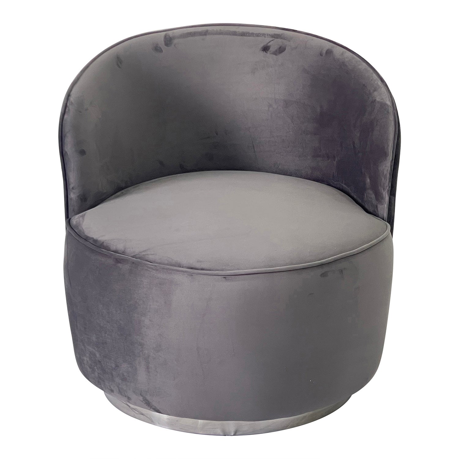 Smoky Grey and Silver Sofa Chair