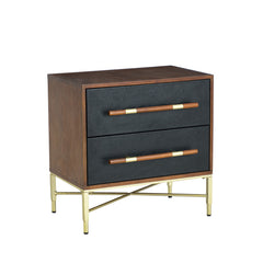 Modern Drawer Nightstand - Black