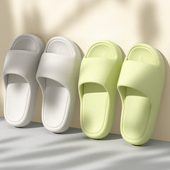 Solid Thick-soled Home Slippers Summer Non-slip Floor Bathroom Slipper For Women