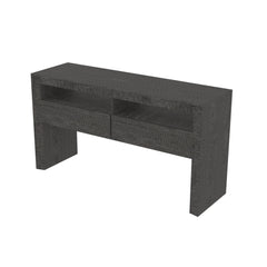 Modern Farmhouse Buffet Storage Cabinet with Drawers - Dark Grey