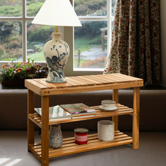 Acacia Wood Bench - Natural Color