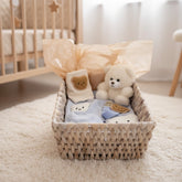 LUXURY BABY GIFT BAG - Cream/ Blue - Set of 7