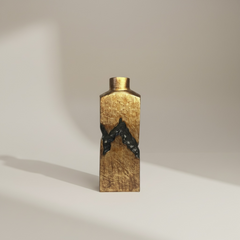 Sculptural Metal Bronze Black Tree Style Vase