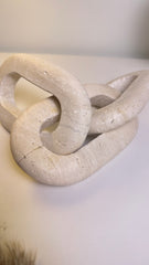 Travertine Stone Chain Decorative Accent Sand Color - Sand