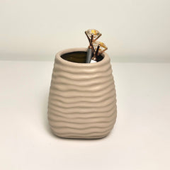 Small Vase/Pen Holder Minimalist Style 4.5"
