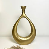 Modern Art Gold Vase 16.5"