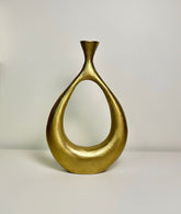 Modern Art Gold Vase 16.5"