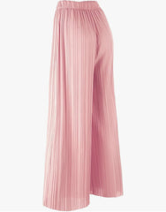 Women's Pleated Wide Leg Palazzo Pants with Drawstring