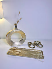 Modern Gold Vase 12" tall