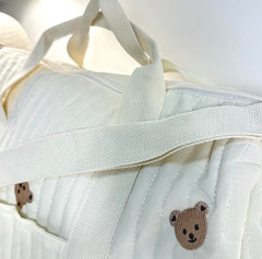 Set of 3 (TRAVEL BAG + POUCH 1 BEAR + POUCH FULL BEARS) - BABY BAG ESSENTIALS