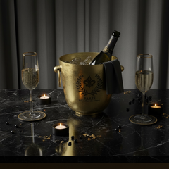 Double-Thick "Paris" Stainless Steel Barrel Beer Wine Champagne Ice Bucket Champagne 7"