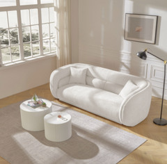 MAICOSY 90.6" 3 Seater Sofa Couch Living Room Lounge Couches Boucle Sofa Sleeper
