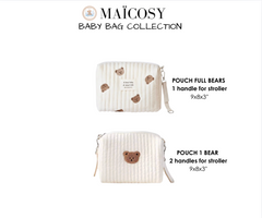 Set of 2 (POUCH ALL BEARS + POUCH 1 BEAR) - BABY BAG ESSENTIALS