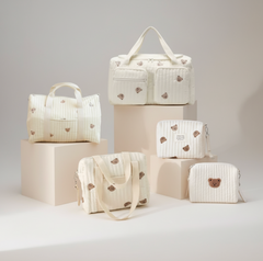 Set of 2 (POUCH ALL BEARS + POUCH 1 BEAR) - BABY BAG ESSENTIALS