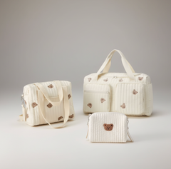 Set of 3 (DUFFEL BAG + STROLLER BAG + POUCH 1 BEAR) - BABY BAG ESSENTIALS
