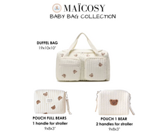 Set of 3 (DUFFEL BAG + POUCH 1 BEAR + POUCH FULL BEARS)