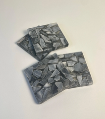 Grey/Black Marble Coasters Set of 4
