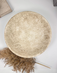 Organic Stone Decorative Tray 12x12x3’’ - Beige