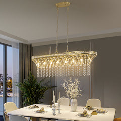 Modern Champagne Gold Kitchen Island Light