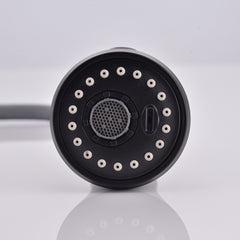 FLG Touch-On Kitchen Faucet with Pull Down Sprayer Single Handle Brass Touch Activated Kitchen Sink Faucet with 2-Way Pull Out Sprayer - Matte Black