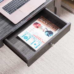 Home Office Desk Distressed Grey
